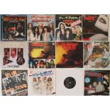 HARD ROCK / HEAVY METAL - JAPANESE & ROW RELEASES - 7". Rockin' clean collection of 19 x 7".