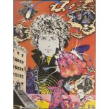 BOB DYLAN. A circa 1968 original Dutch issue poster, likely issued with a magazine of the period.