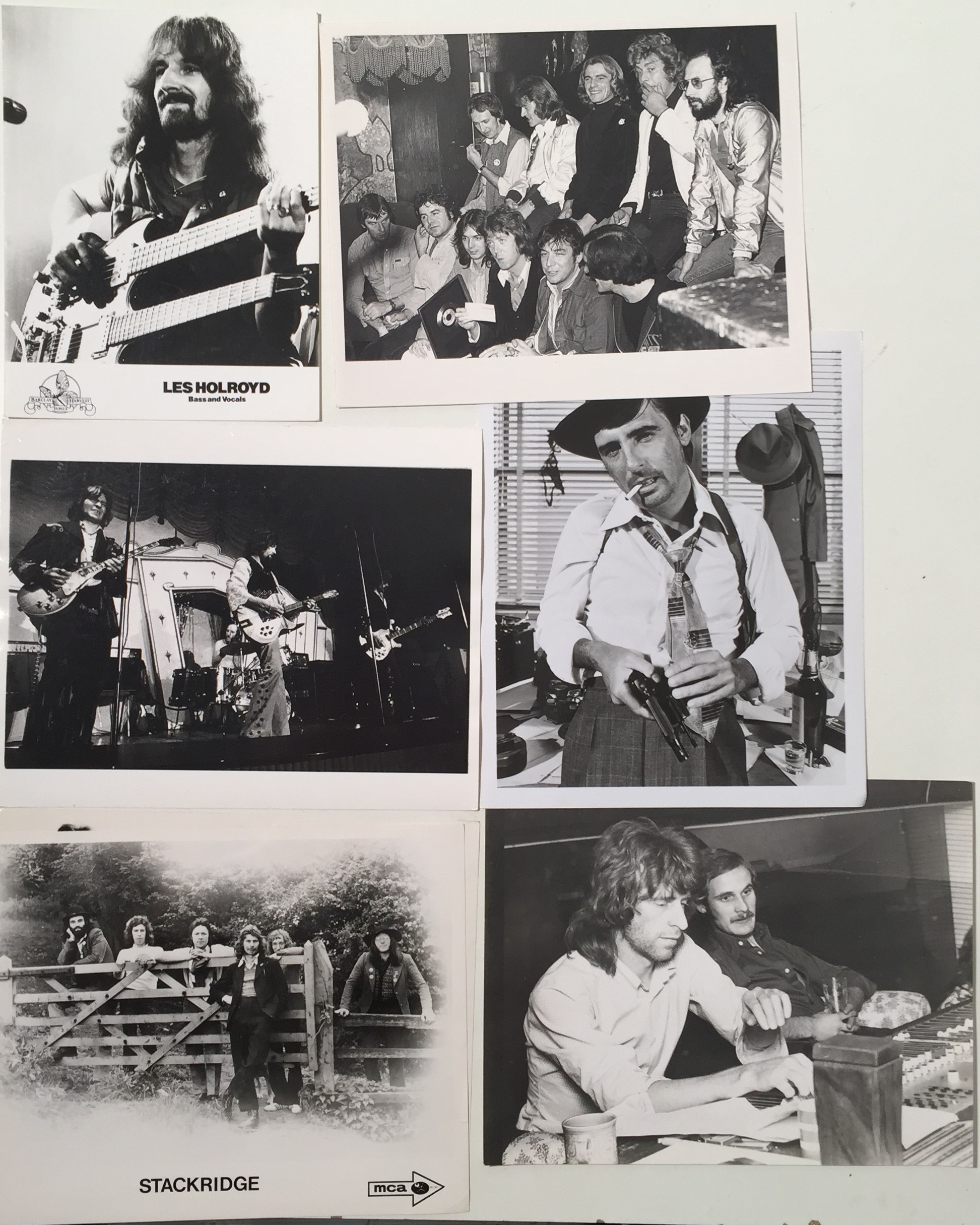 1970S ROCK PRESS PHOTOGRAPHS. Collection of approximately 80 black and white press/promo photos. - Image 8 of 9