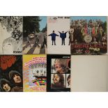 THE BEATLES - STUDIO LPs. Cool run of 8 x (mainly early/original UK) LPs.