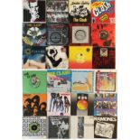 PUNK / NEW WAVE - 7". Killer clean collection of 74 x 7". Artists/titles The Clash (x14) inc.