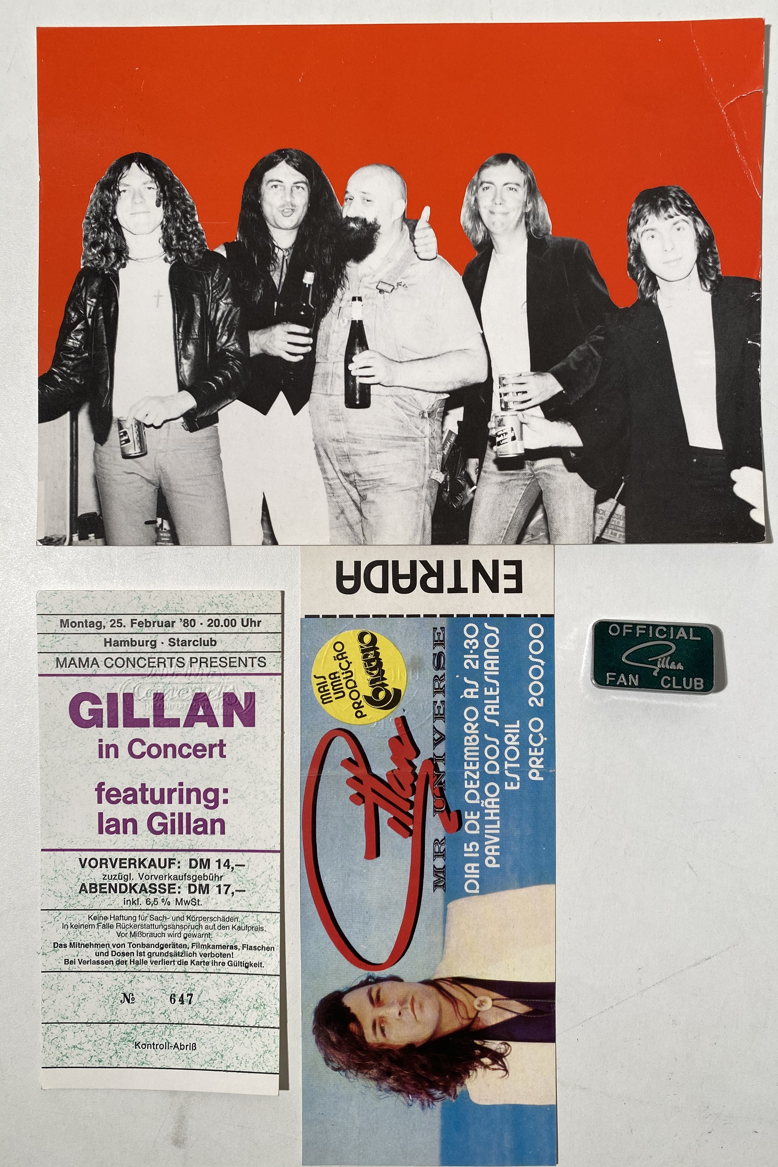 GILLAN FAN CLUB MATERIALS/T SHIRT. - Image 2 of 7