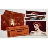 DAVID BOWIE MIDNIGHT SPECIAL TICKET.