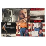 BRUCE SPRINGSTEEN. Interesting selection of 10 LPs, one boxset, 7 x 12"/E.P.