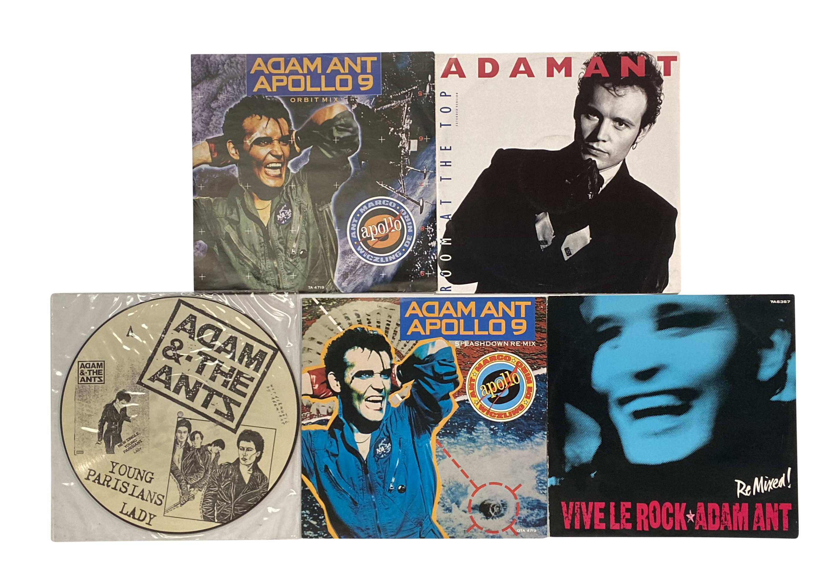 ADAM ANT. Plenty to go at here from Adam. 10 LPs and seven 12" singles/pic etc with promos. - Image 3 of 3