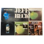 JEFF BECK. Seventeen LPs from Jeff with a mix of US and UK pressings.