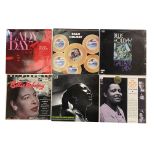 BILLIE HOLIDAY. 26 titles here, mostly LPs from Billie, chiefly UK issued.