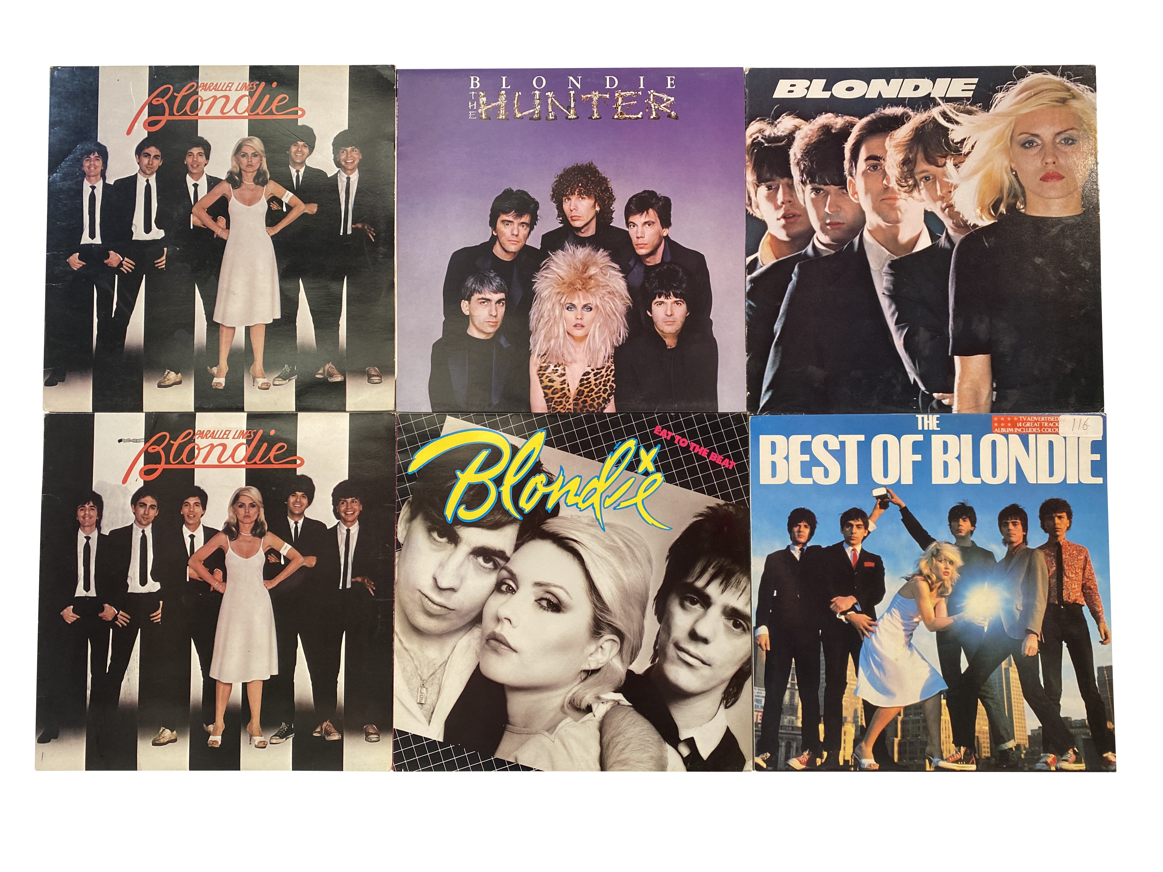 BLONDIE. 10 Lps, 5 x 12" singles, both UK and US.