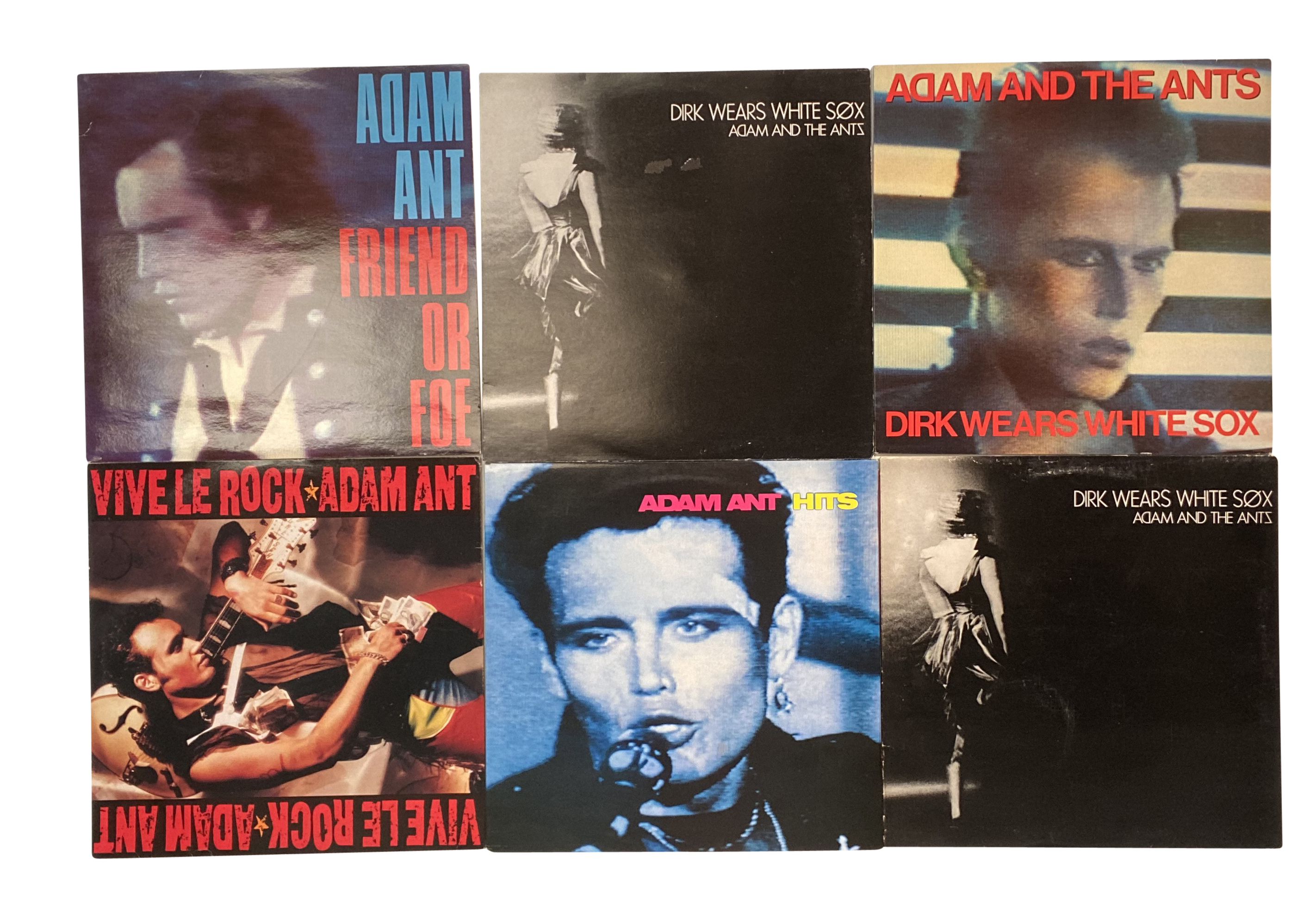 ADAM ANT. Plenty to go at here from Adam. 10 LPs and seven 12" singles/pic etc with promos.