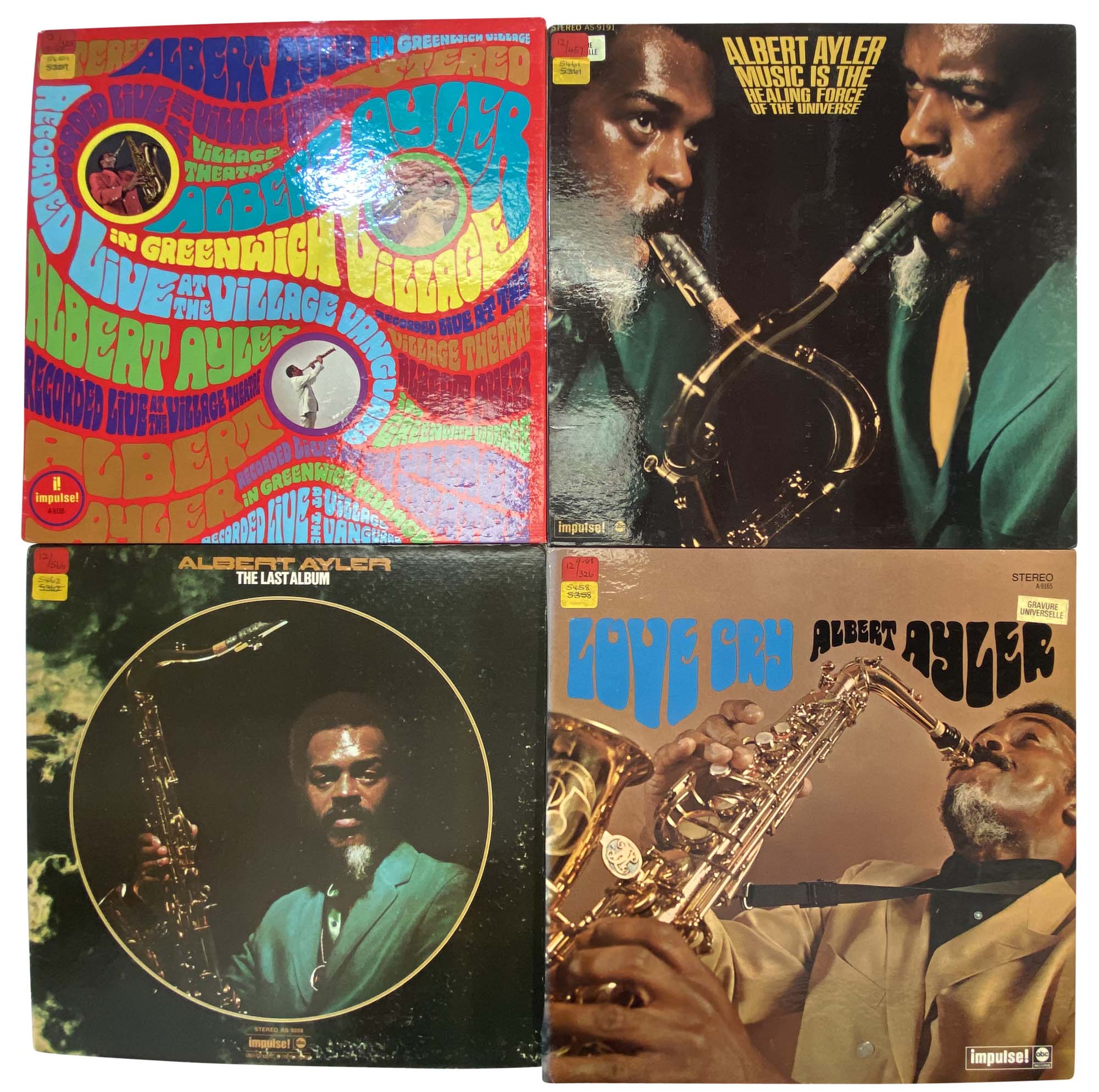 ALBERT AYLER - IMPULSE LPs. Another killer pack of 4 pristine ones on Impulse.