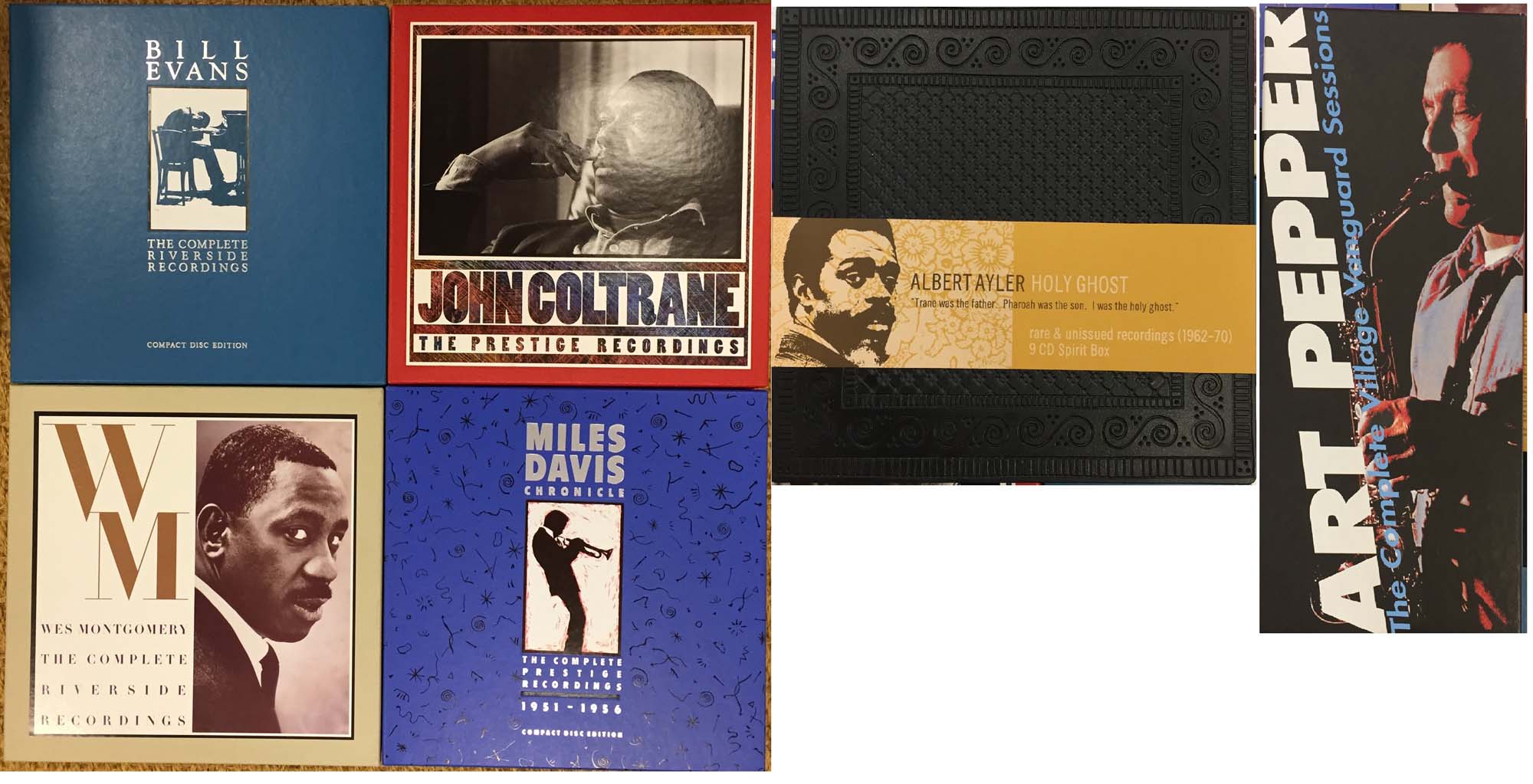 COLLECTABLE JAZZ CD BOX SETS. Six high quality CD sets.