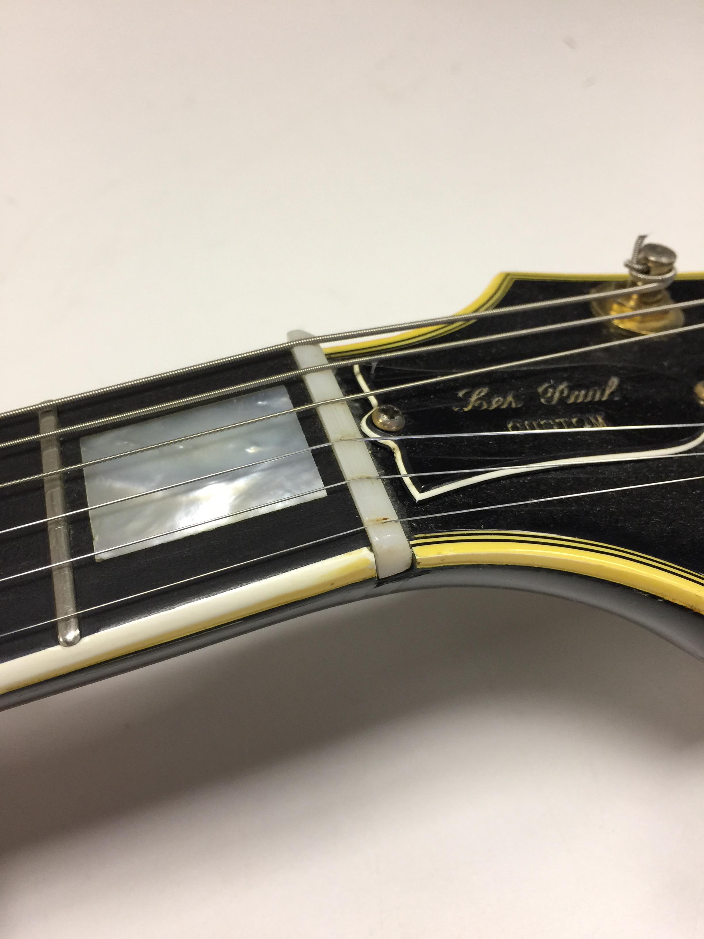 GIBSON LES PAUL CUSTOM 1969 BLACK BEAUTY ELECTRIC GUITAR - OWNED BY BILLY DUFFY OF THE CULT. - Image 9 of 20