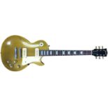 GIBSON LES PAUL GOLDTOP 1969 ELECTRIC GUITAR. With a 59' neck and pickups.