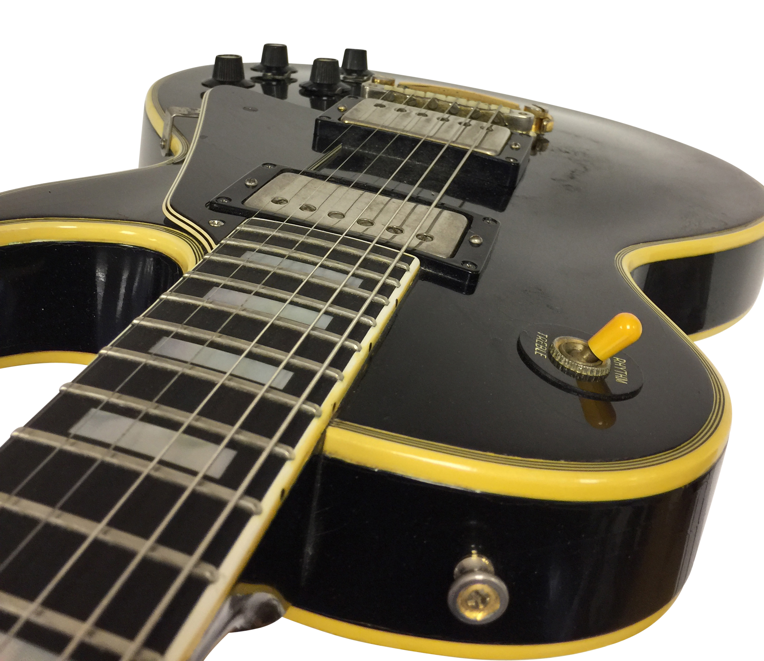 GIBSON LES PAUL CUSTOM 1969 BLACK BEAUTY ELECTRIC GUITAR - OWNED BY BILLY DUFFY OF THE CULT. - Image 18 of 20
