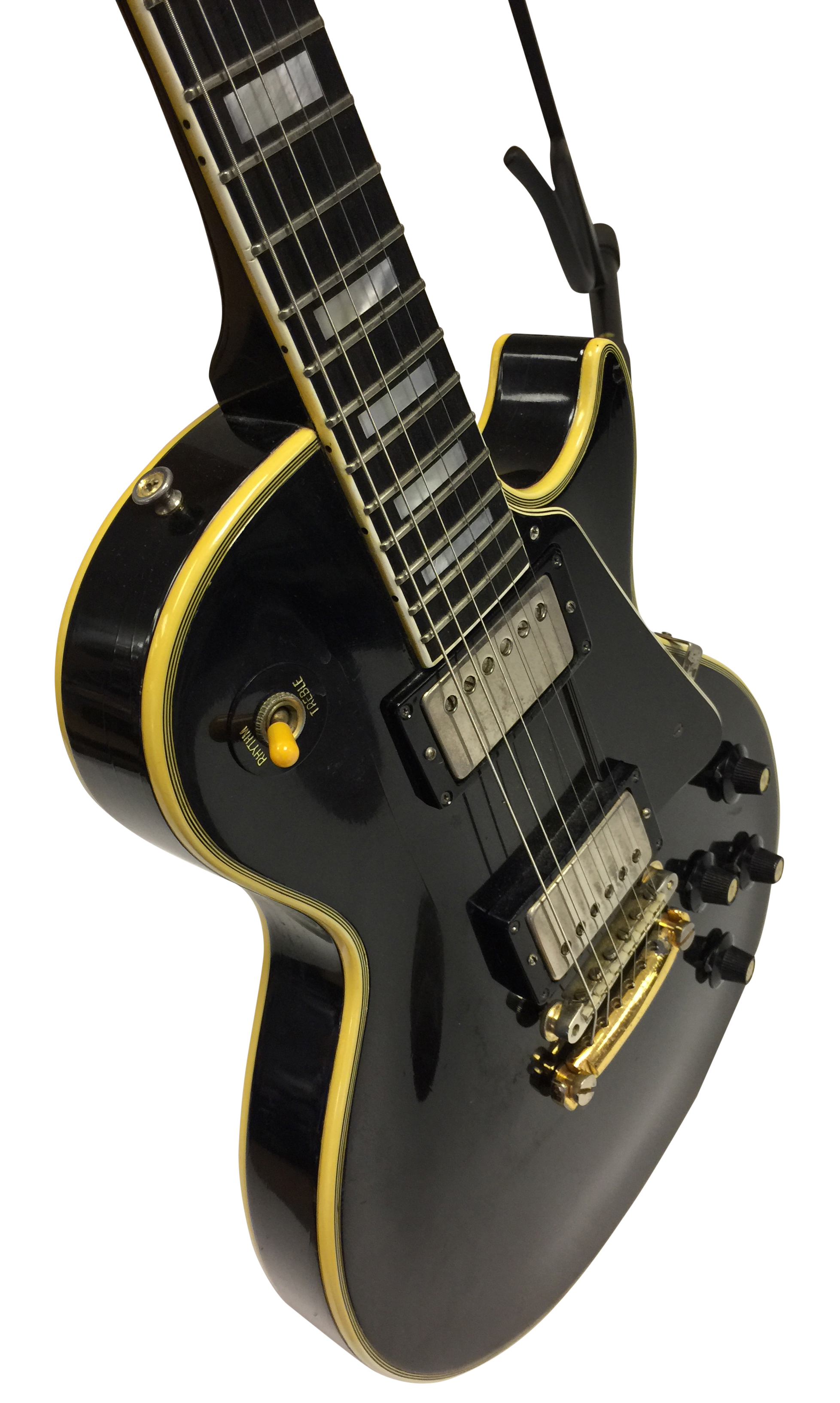 GIBSON LES PAUL CUSTOM 1969 BLACK BEAUTY ELECTRIC GUITAR - OWNED BY BILLY DUFFY OF THE CULT. - Image 15 of 20