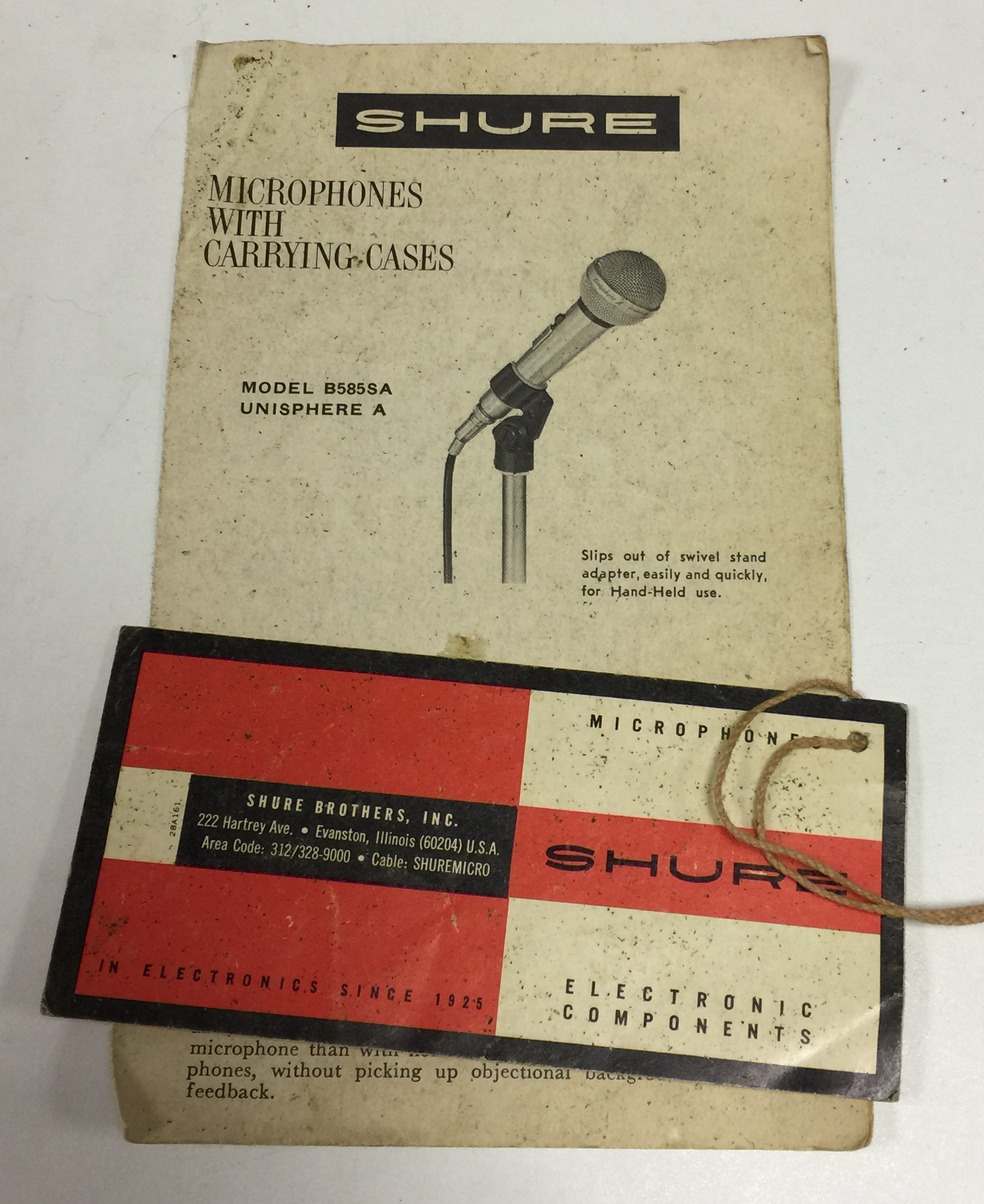 WEM WATKINS COPICAT MKIV/SHURE 1960S MICROPHONE. - Image 2 of 8