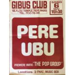 PERE UBU / THE POP GROUP POSTER.