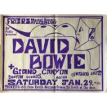 DAVID BOWIE 1972 FRIARS AYLESBURY POSTER.