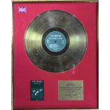 THE SMITHS THE QUEEN IS DEAD GOLD AWARD.