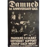 THE DAMNED - 1ST ANNIVERSARY POSTER.