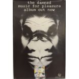 THE DAMNED - MUSIC FOR PLEASURE POSTER.