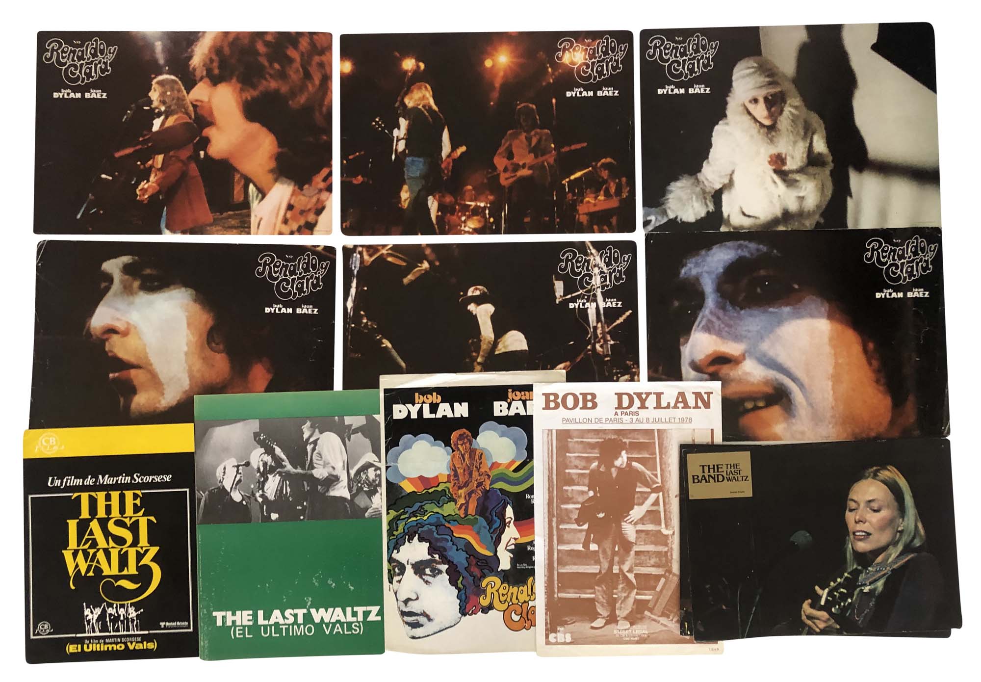 BOB DYLAN / THE BAND LOBBY CARDS/HANDBILLS.