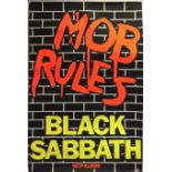 BLACK SABBATH MOB RULES SUBWAY POSTER.