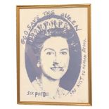 JAMIE REID GOD SAVE THE QUEEN LIMITED EDITION PRINT.