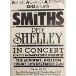 THE SMITHS AND PETE SHELLEY CONCERT POSTER - LAST EVER CONCERT PERFORMANCE.