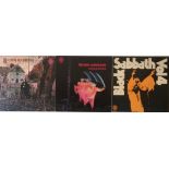 BLACK SABBATH - VERTIGO SWIRL (UK PRESSING) LPs. Wicked pack of 3 x early/original UK swirl LPs.