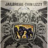 THIN LIZZY JAILBREAK SIGNED. A copy of Thin Lizzy - Jailbreak signed by Phil, Scott, Brian.