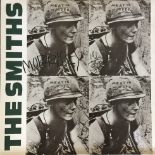 THE SMITHS FULLY SIGNED MEAT IS MURDER SLEEVE.