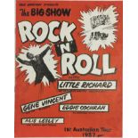 1957 LEE GORDON ROCK N ROLL PROGRAMME - LITTLE RICHARD/EDDIE COCHRAN.