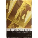 STONE ROSES TEN STOREY LOVE POSTER.