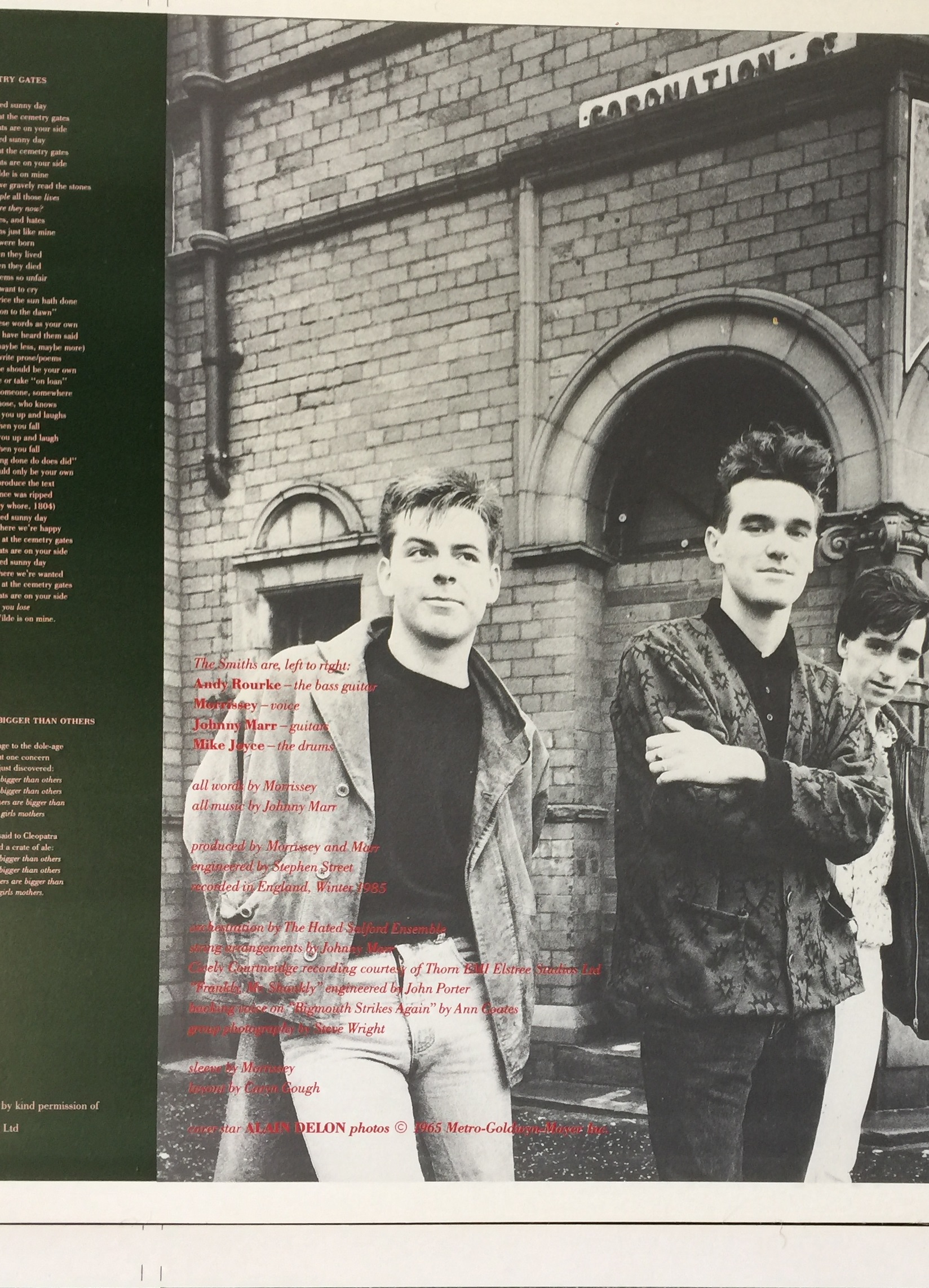 THE SMITHS - THE QUEEN IS DEAD PROOF LP ARTWORK. - Image 2 of 3