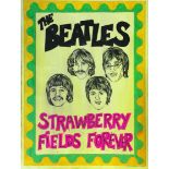 BEATLES HAND PAINTED POSTER. A hand painted poster design by artist John Judkins.