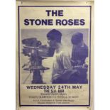 STONE ROSES SIGNED CONCERT POSTER.