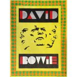 DAVID BOWIE HAND PAINTED POSTER. A hand painted poster design by artist John Judkins.