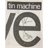 DAVID BOWIE AND TIN MACHINE SIGNED PROGRAMME.