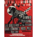 THE DAMNED MARC ZERMATI BENEFIT CONCERT POSTER.