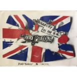 SEX PISTOLS ANARCHY IN THE UK ORIGINAL POSTER.