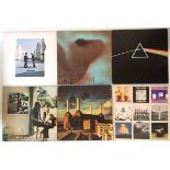 PINK FLOYD - LPs. Top selection of 8 x original title Floyd LPs.