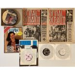 XTC/NEW WAVE COLLECTION - 7"/MAGAZINES (WITH RECORDS) AND MEMORABILIA.