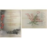 DUKE ELLINGTON SIGNED CHRISTMAS CARDS.