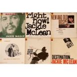 JACKIE MCLEAN - LPs (INCLUDING BLUE NOTES). On the scene with Jackie now, 9 x LPs (5 on Blue Note).