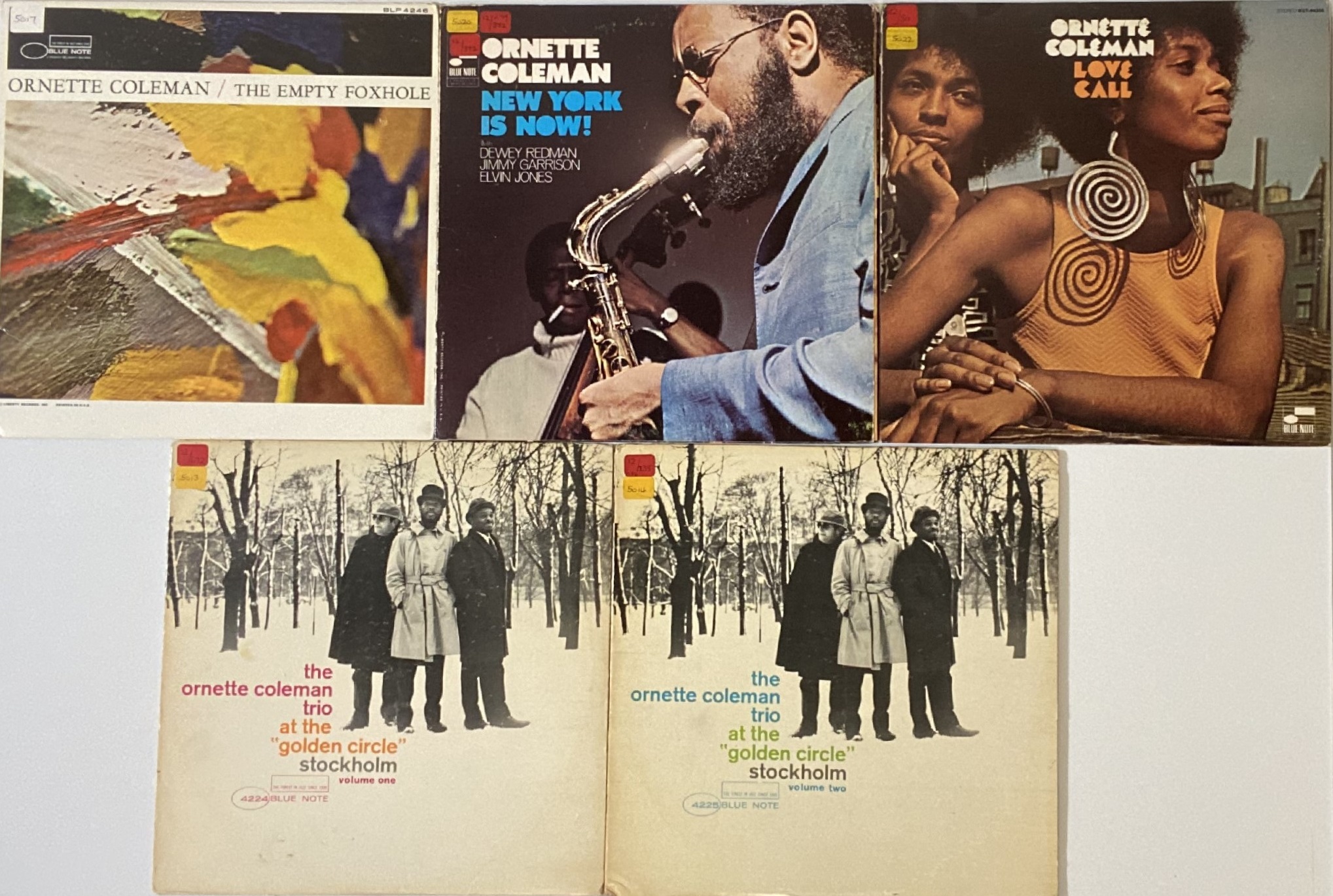 ORNETTE COLEMAN - BLUE NOTE LPs (INCLUDING ONE SIGNED).