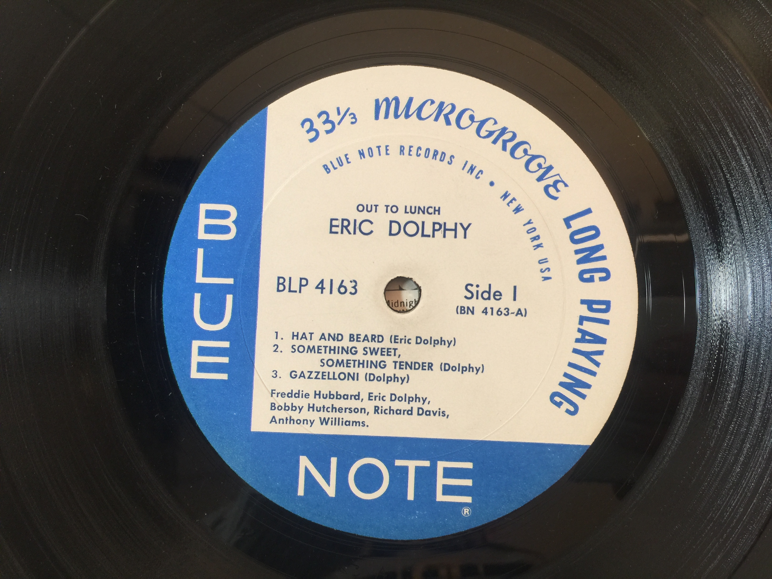 ERIC DOLPHY - OUT TO LUNCH! LP (US ORIGINAL BLUE NOTE - BLP 4163). - Image 3 of 4