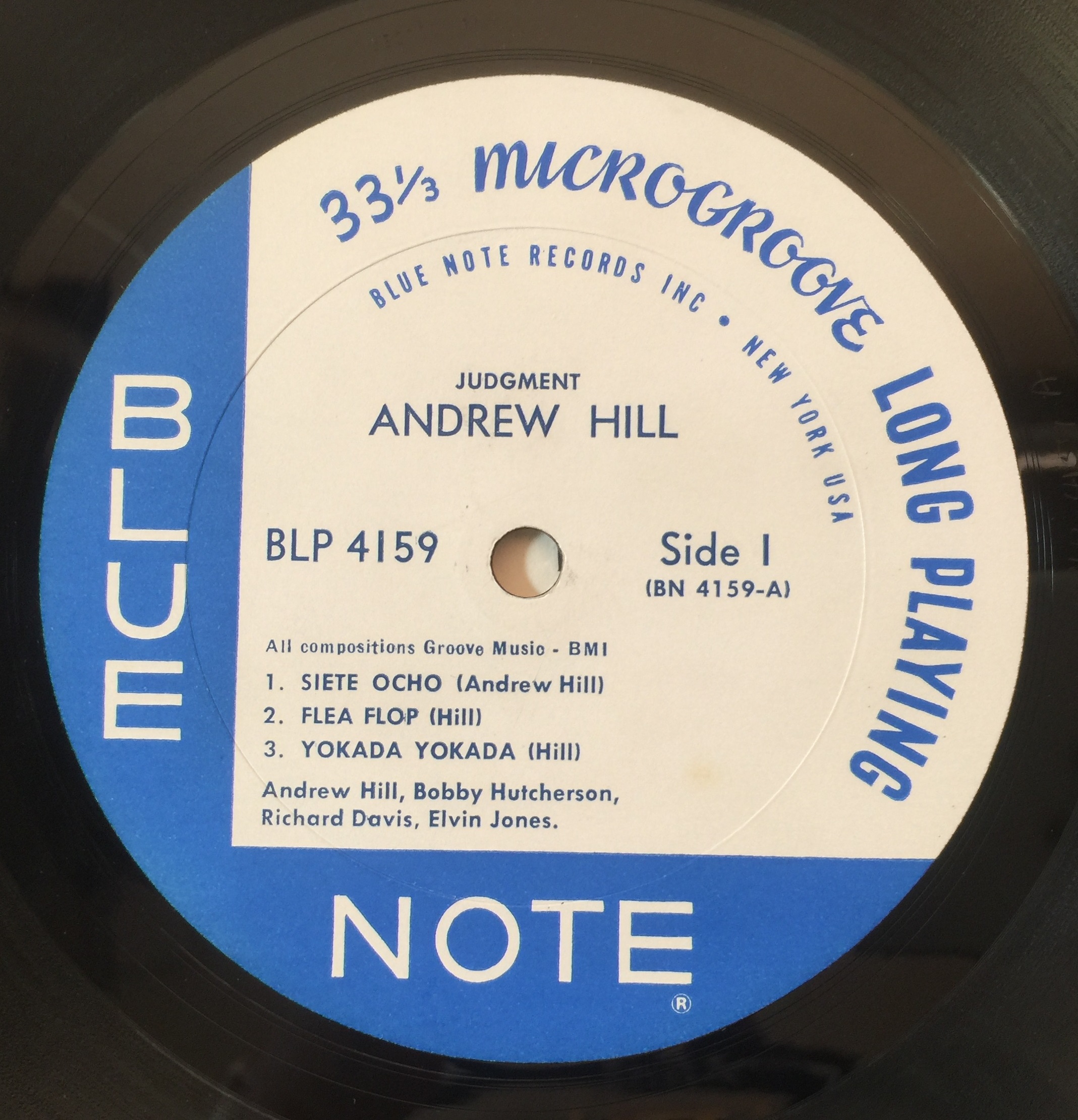 ANDREW HILL - JUDGMENT LP (BLUE NOTE ORIGINAL US PRESSING - BLP 4159). - Image 3 of 4