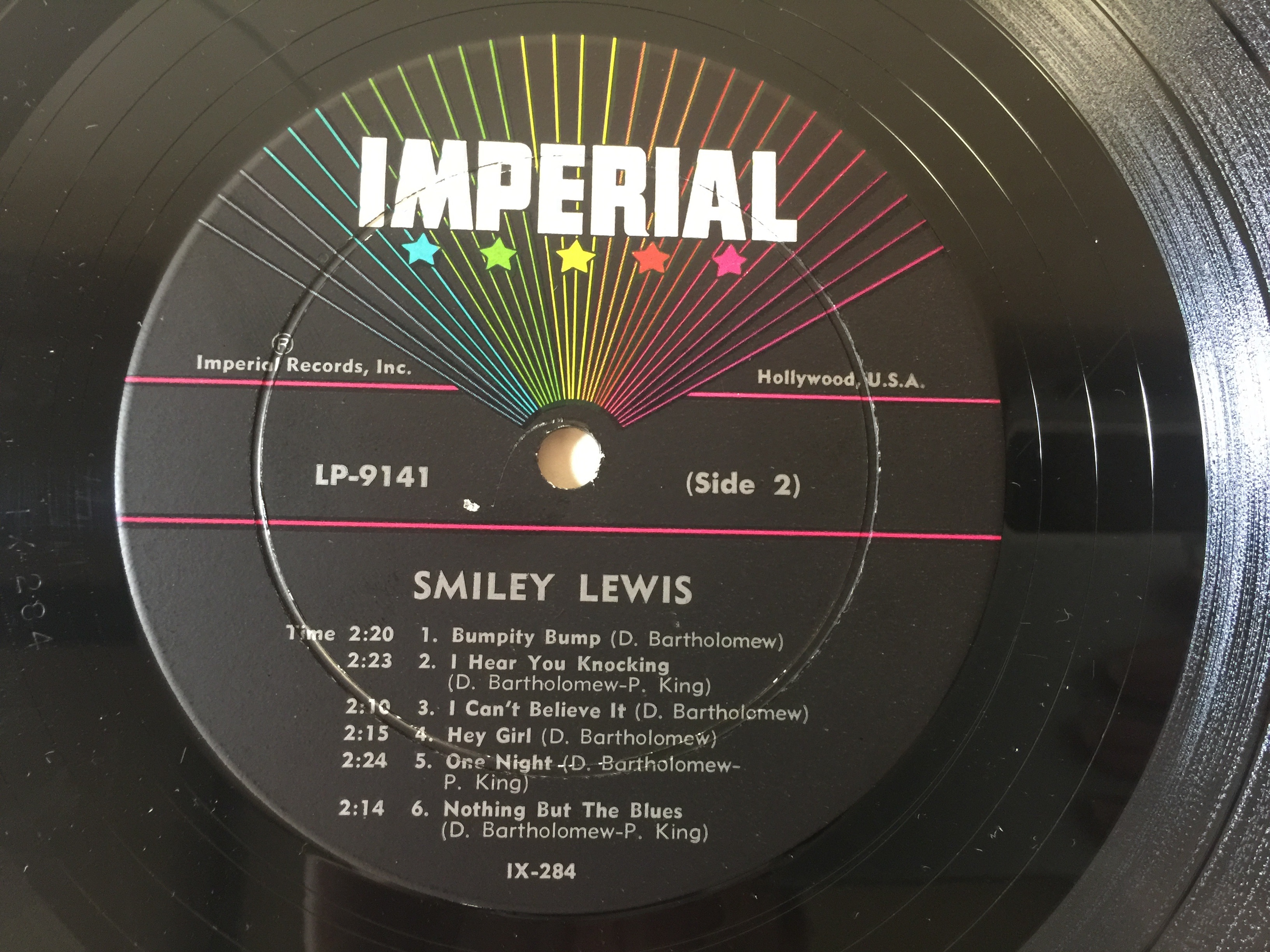 SMILEY LEWIS - I HEAR YOU KNOCKING LP (ORIGINAL US PRESSING - IMPERIAL LP 9141). - Image 4 of 4