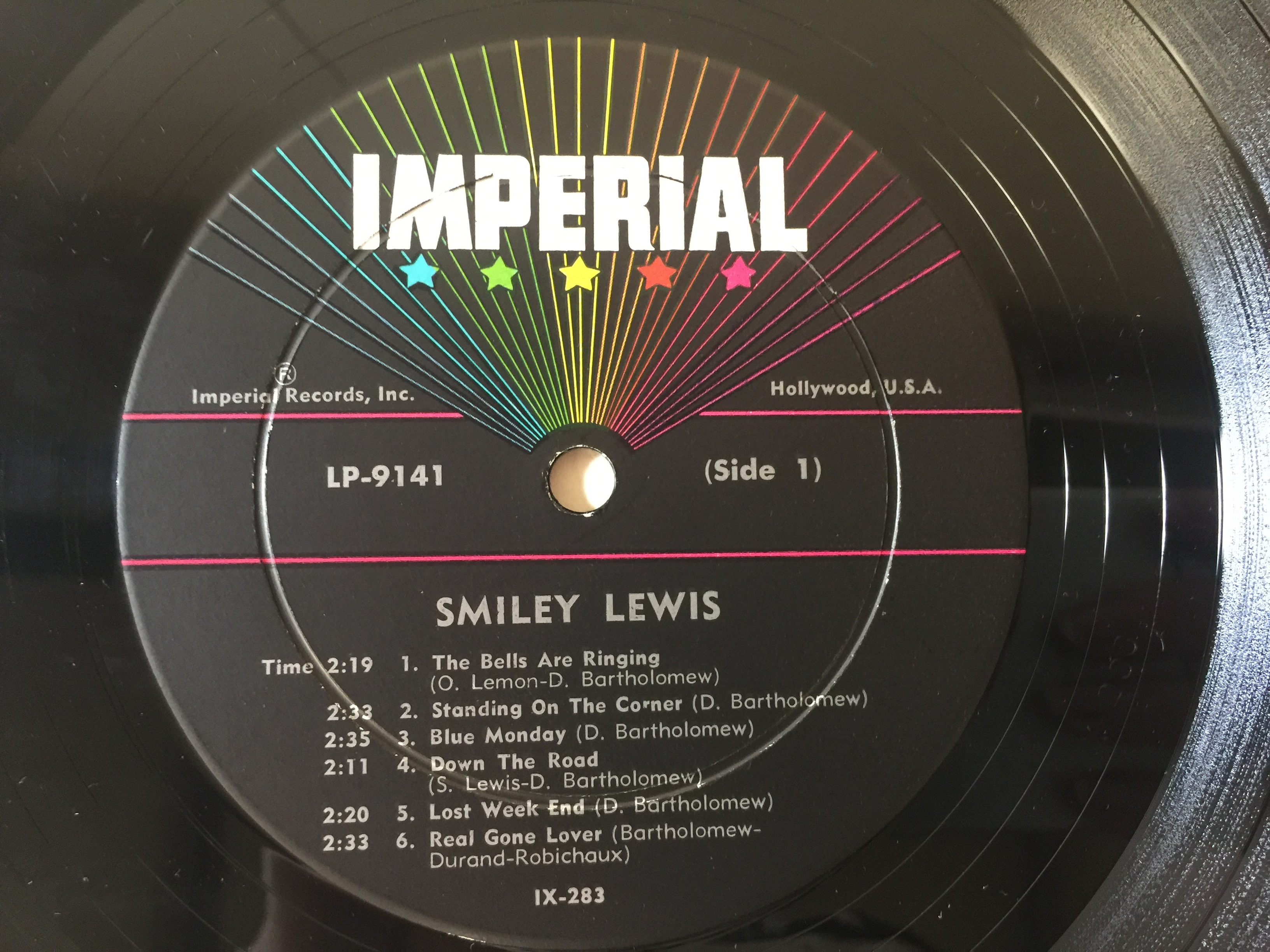 SMILEY LEWIS - I HEAR YOU KNOCKING LP (ORIGINAL US PRESSING - IMPERIAL LP 9141). - Image 3 of 4